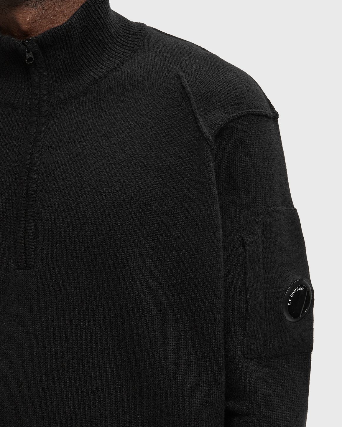 C.P. Company LAMBSWOOL GRS HALF ZIP SWEATER – Ansicht 3