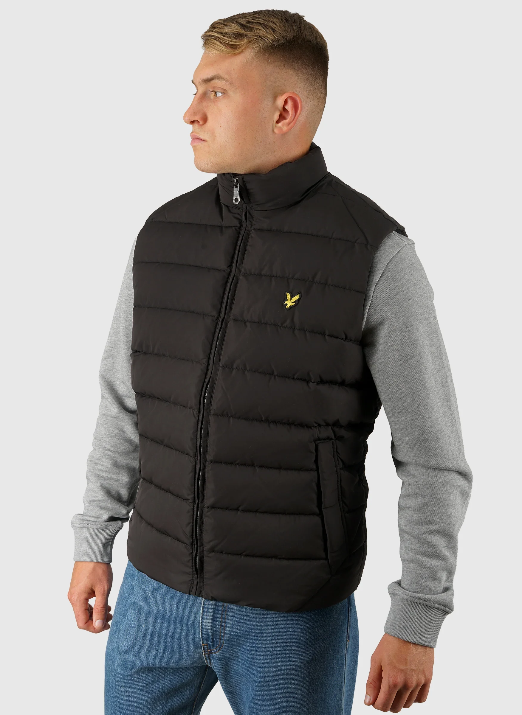 Quilted Gilet - Jet Black