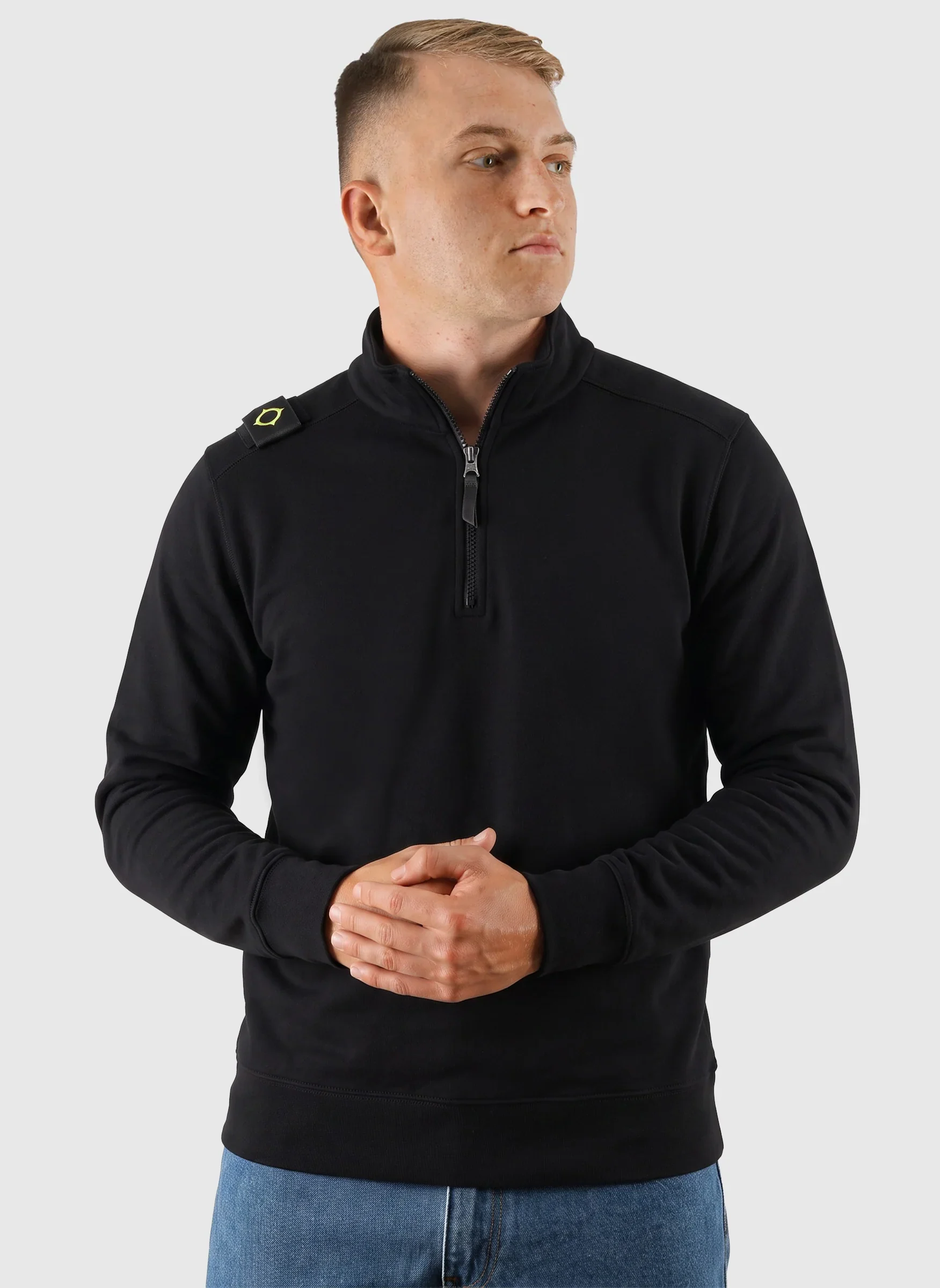 Training Quarter Zip Sweatshirt - Jet Black