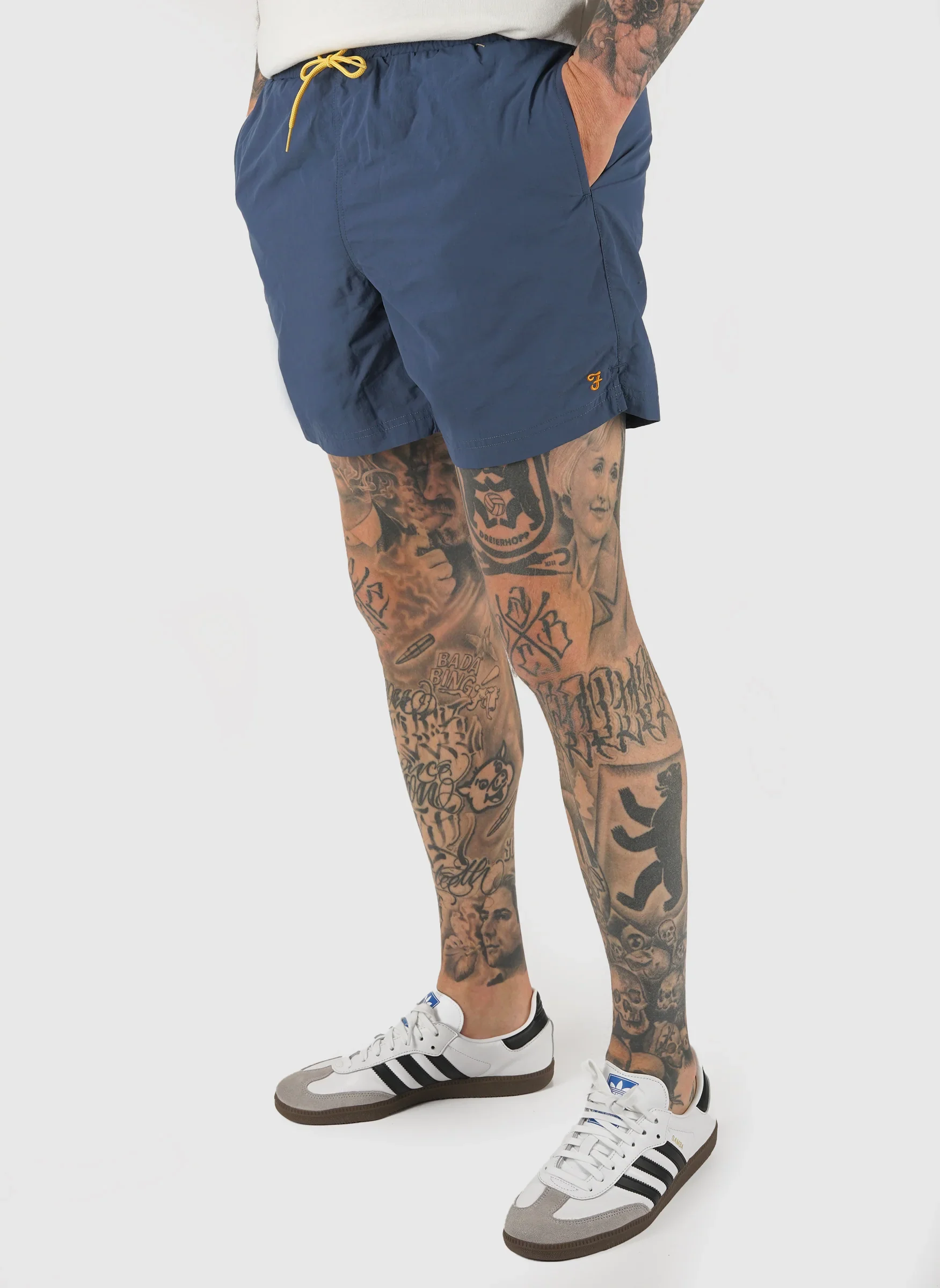 Colbert Plain Swim Short  - Cold Metal