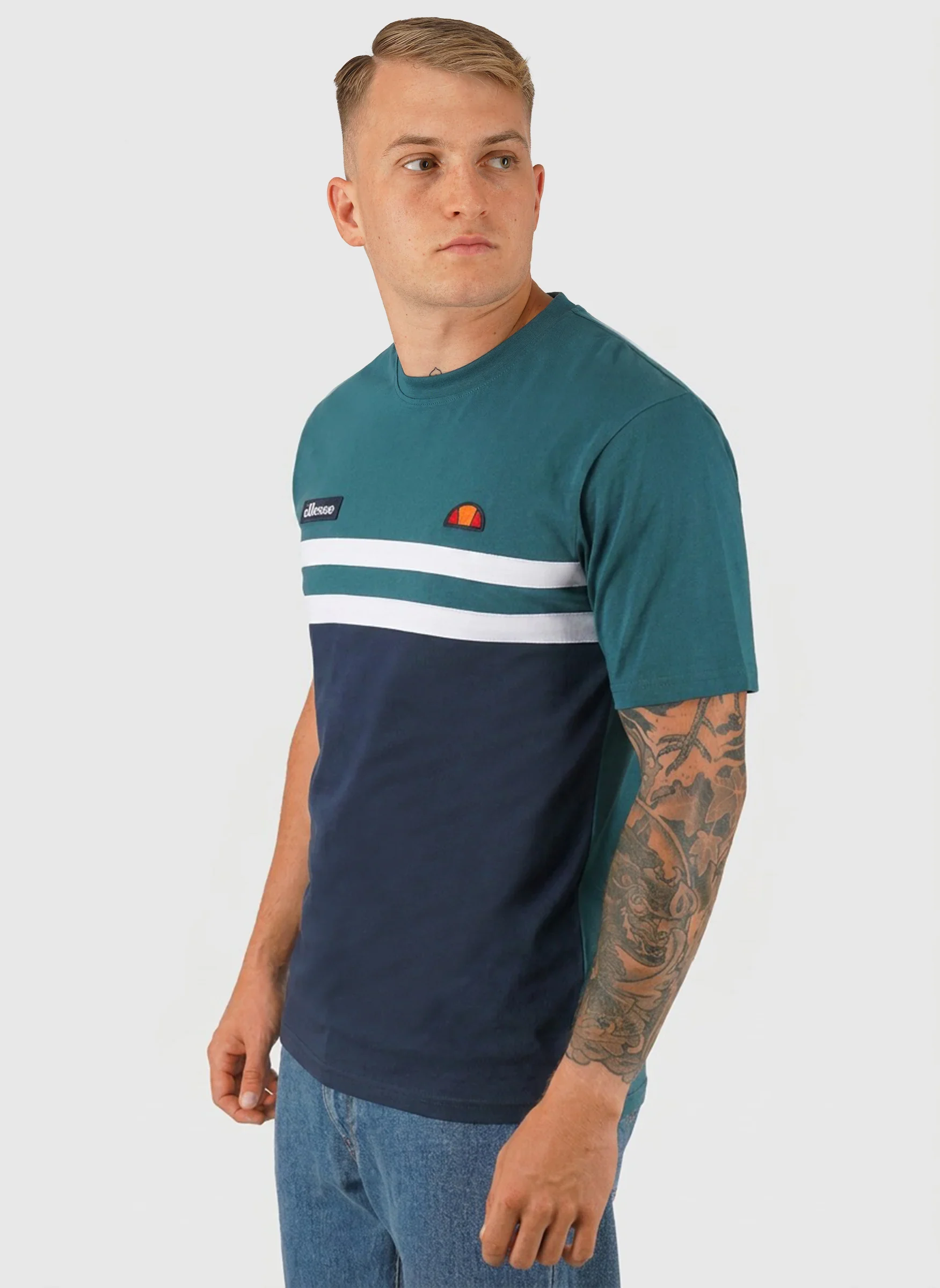 Venire T-Shirt - Navy/Teal