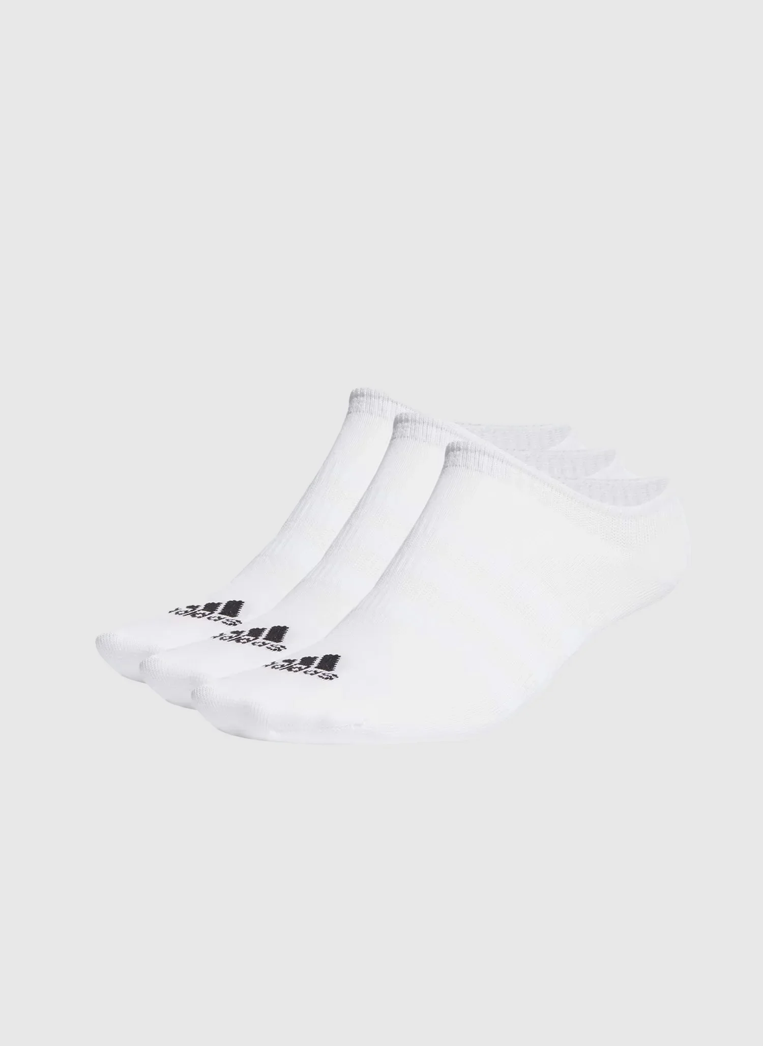 Thin & Light No Show Socks - White