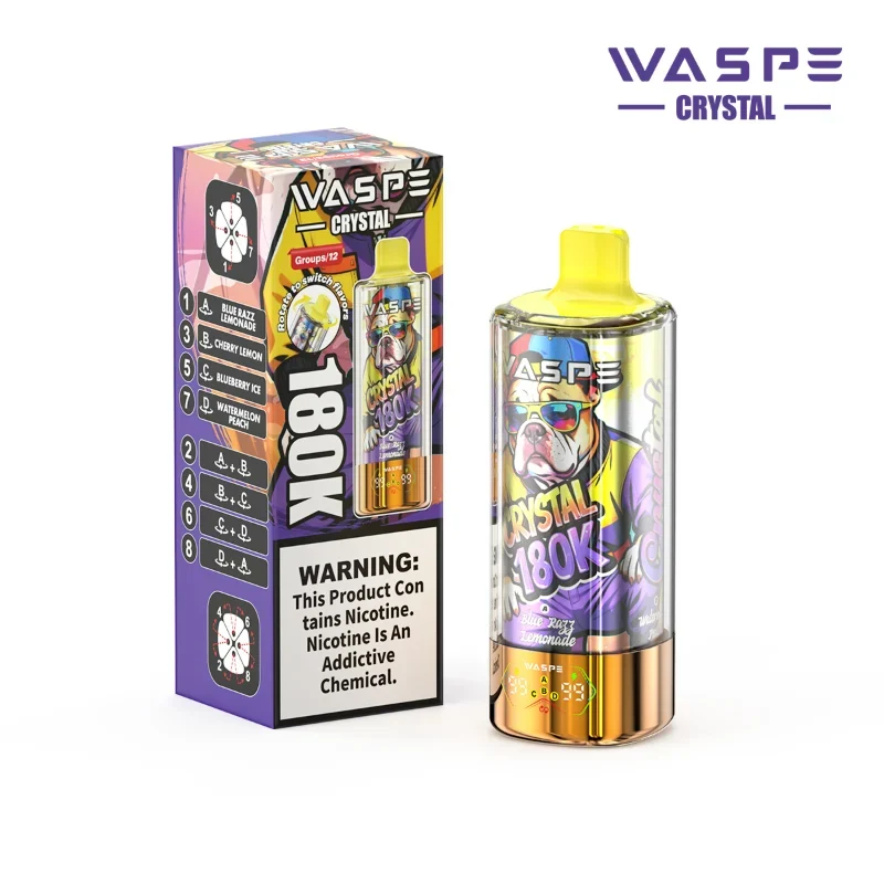Waspe Crystal 8in1 180K Puffs Einweg-Vape Mengenangebot