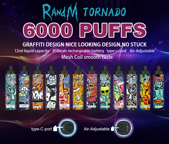 RandM Tornado 6000 Puffs Einweg Vape Mengenangebot