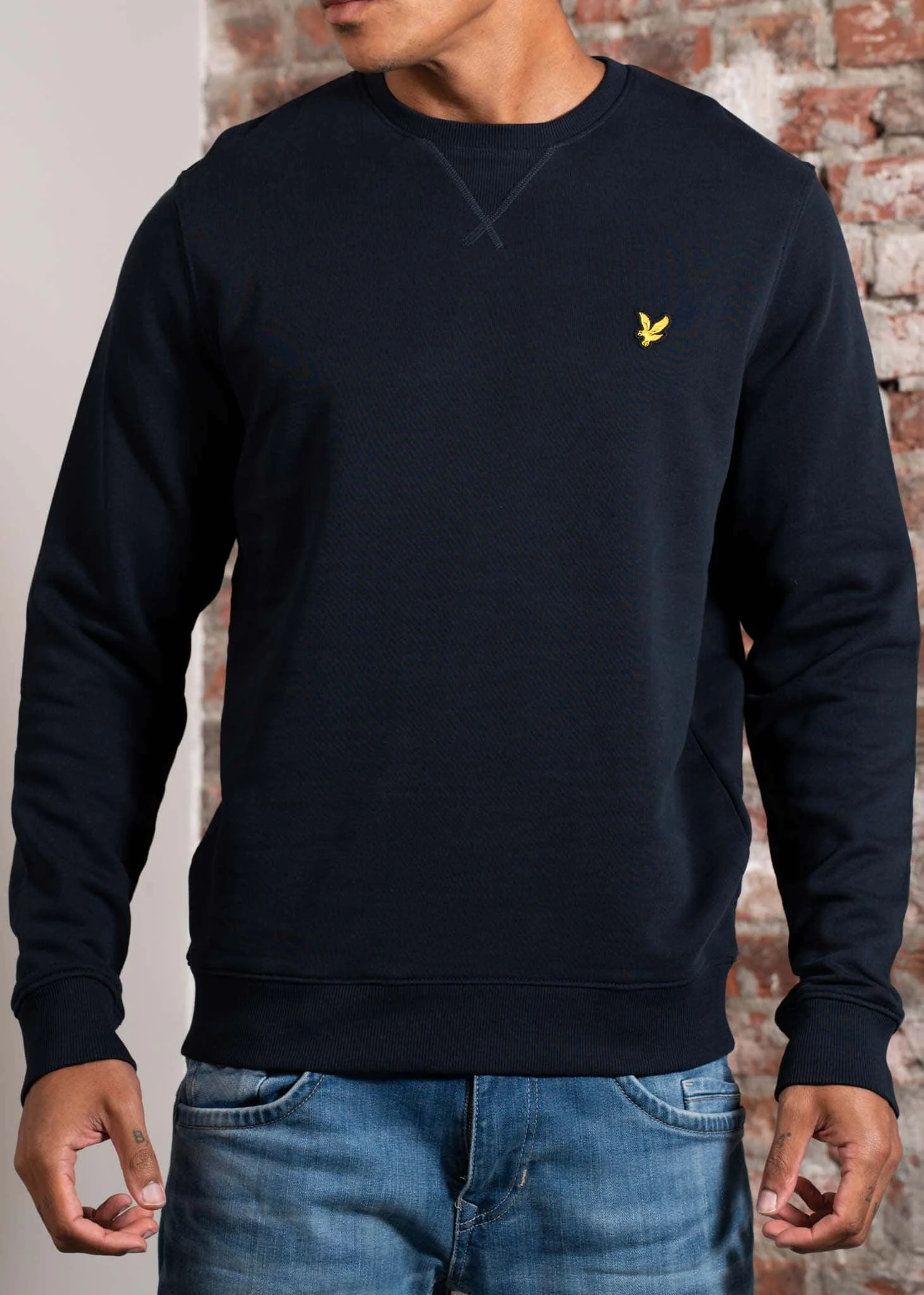 Crew neck sweatshirt - dark navy