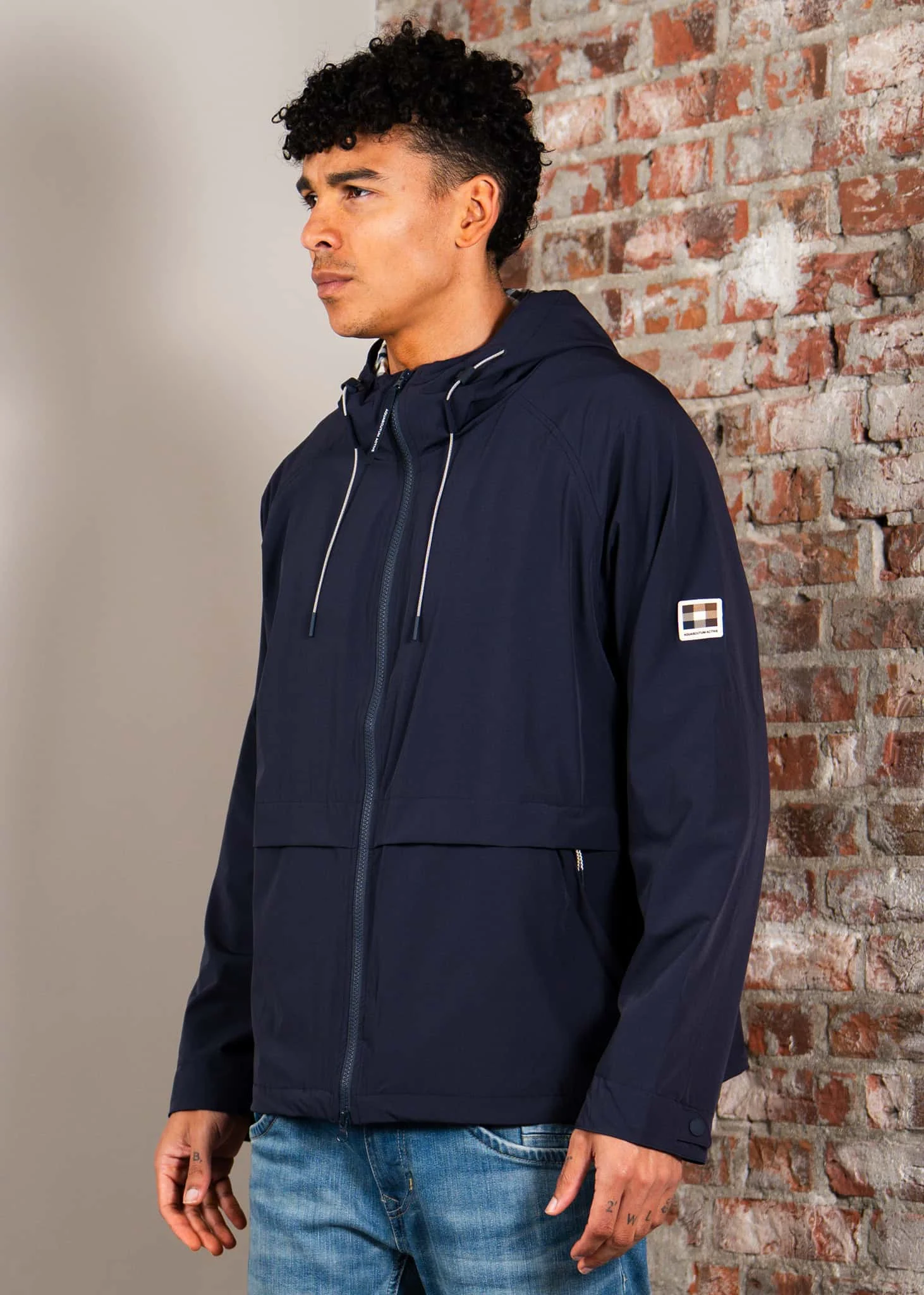 Shell sp hooded jacket - navy