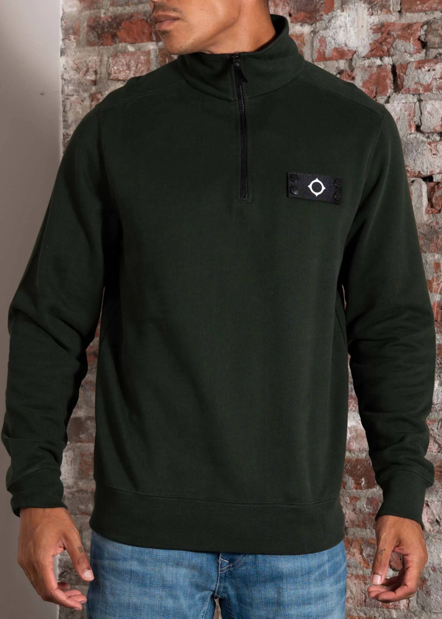 Neo quarter zip sweat - oil slick