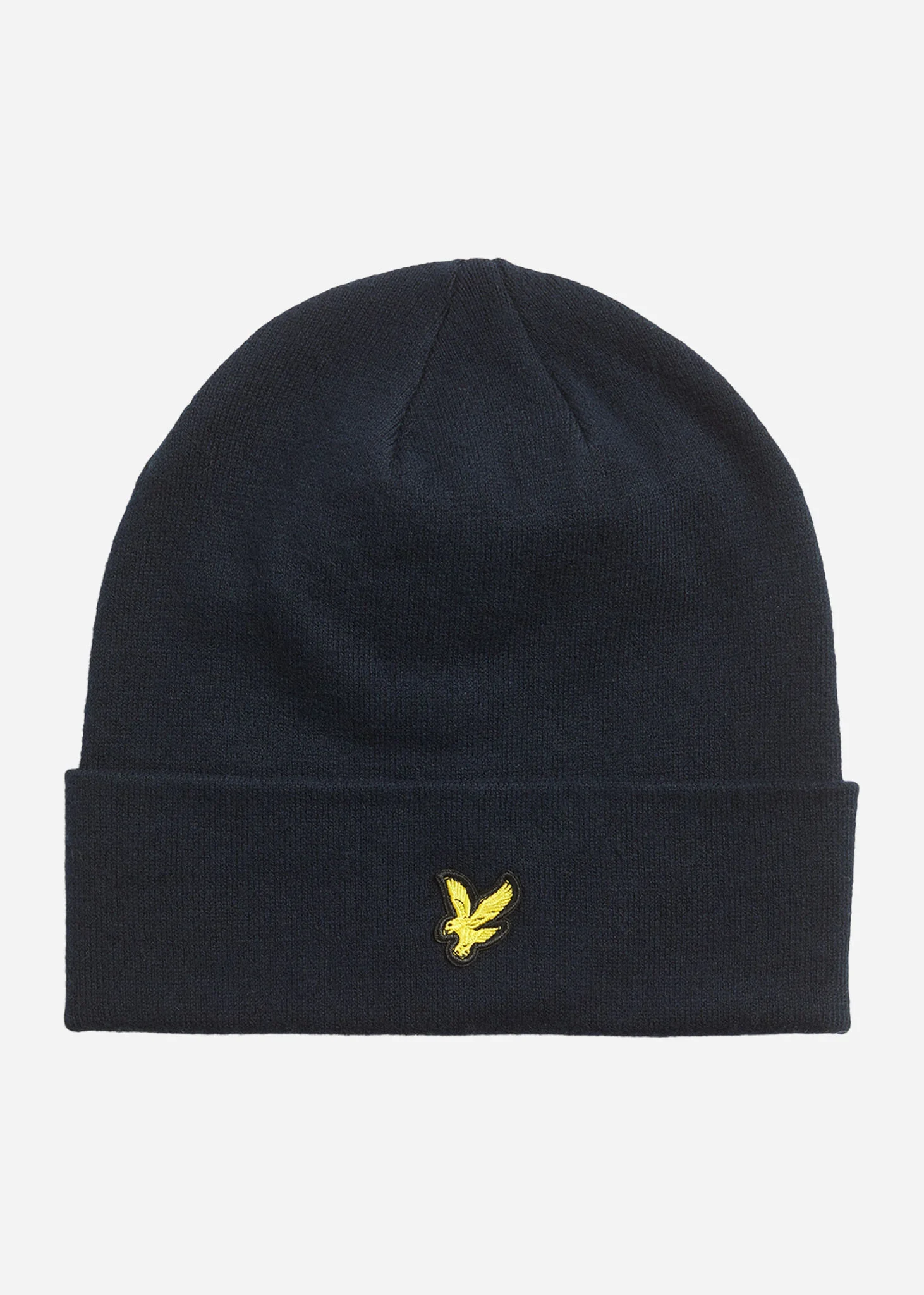 Cotton merino beanie - dark navy