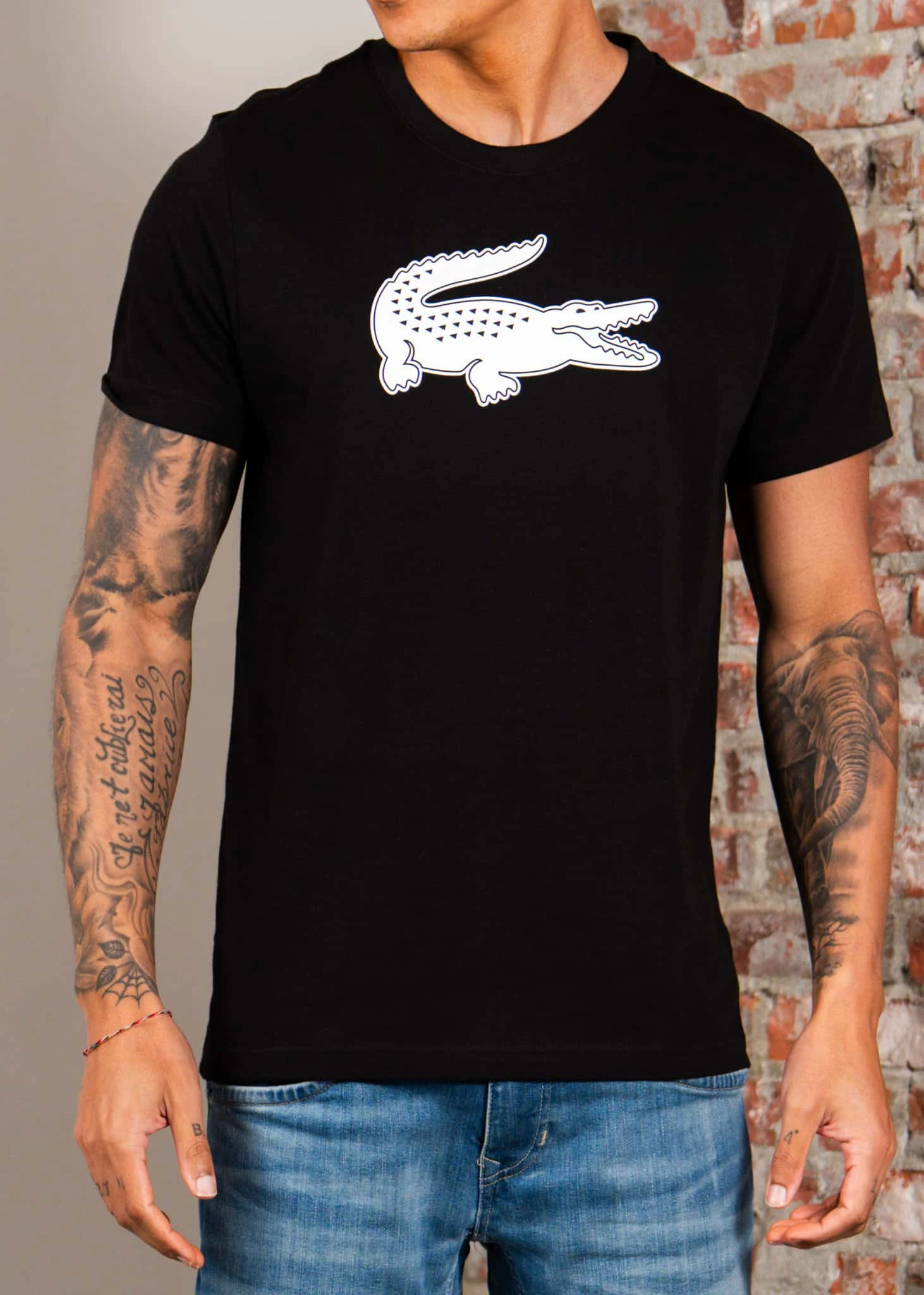Ultra dry sport t-shirt - black white