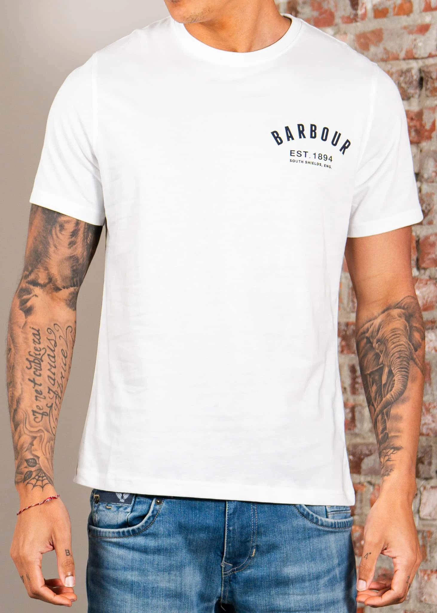 Barbour preppy t-shirt - white