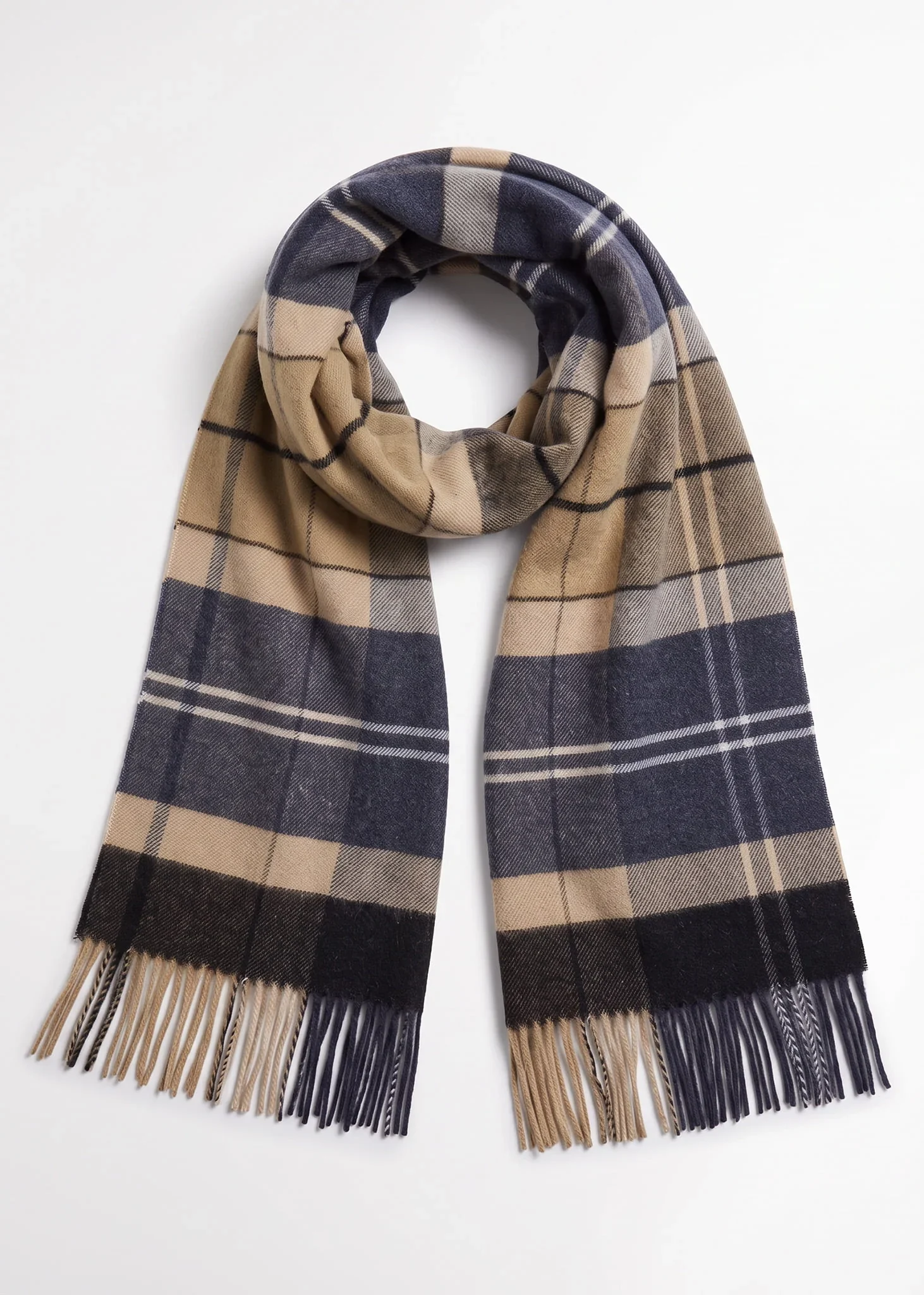 Barbour inverness tartan scarf - birchwood dress tartan